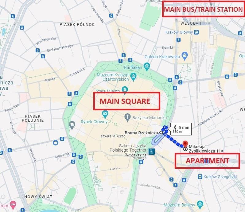 Krakow Old Town 2 Bedroom Royal Apartment מראה חיצוני תמונה
